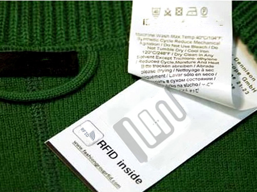 JL-A04 840-960MHz UHF Washable Textile RFID Label
